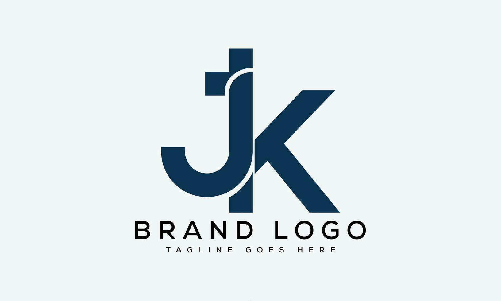 letter JK logo design vector template design for brand.