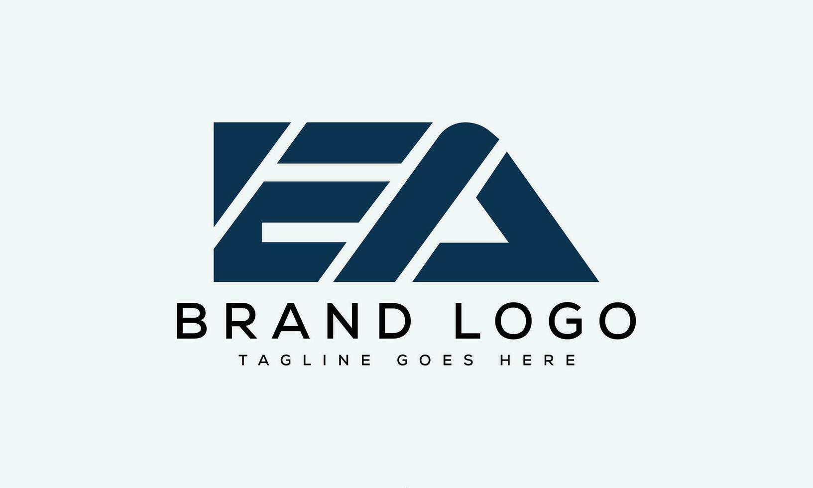 letter EA logo design vector template design for brand.