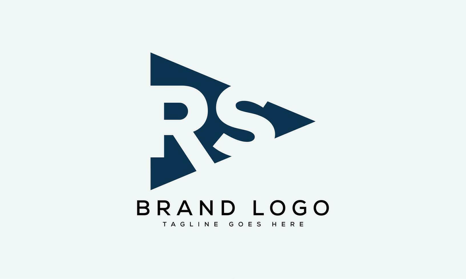 letter RS logo design vector template design for brand.