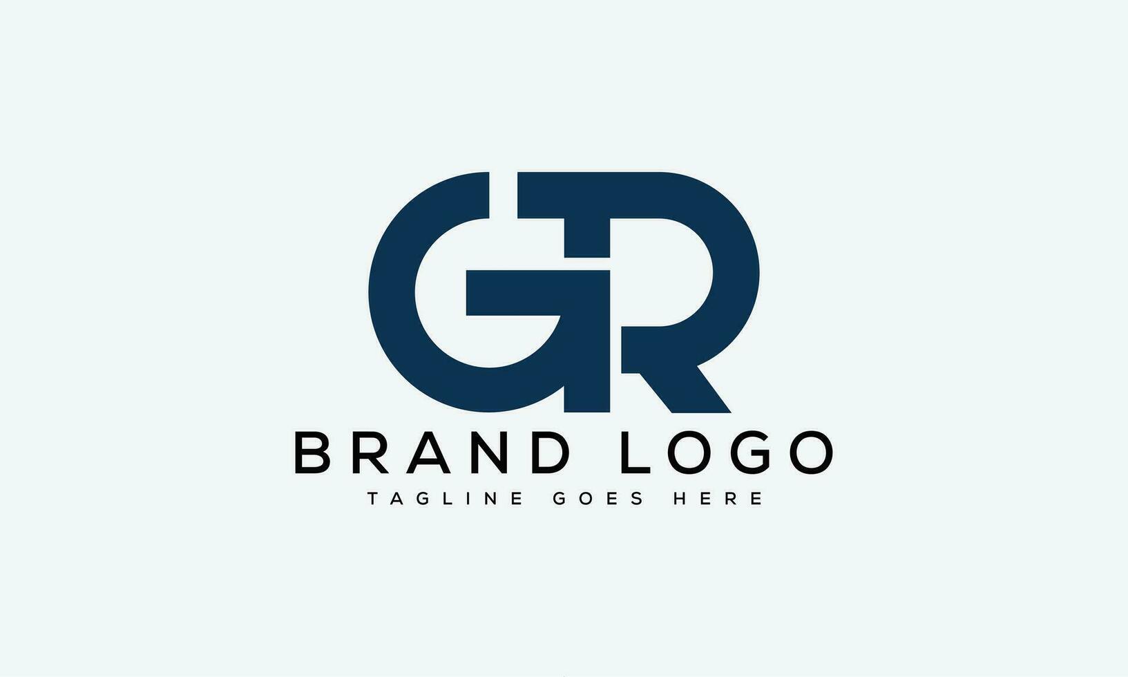 letter GR logo design vector template design for brand.