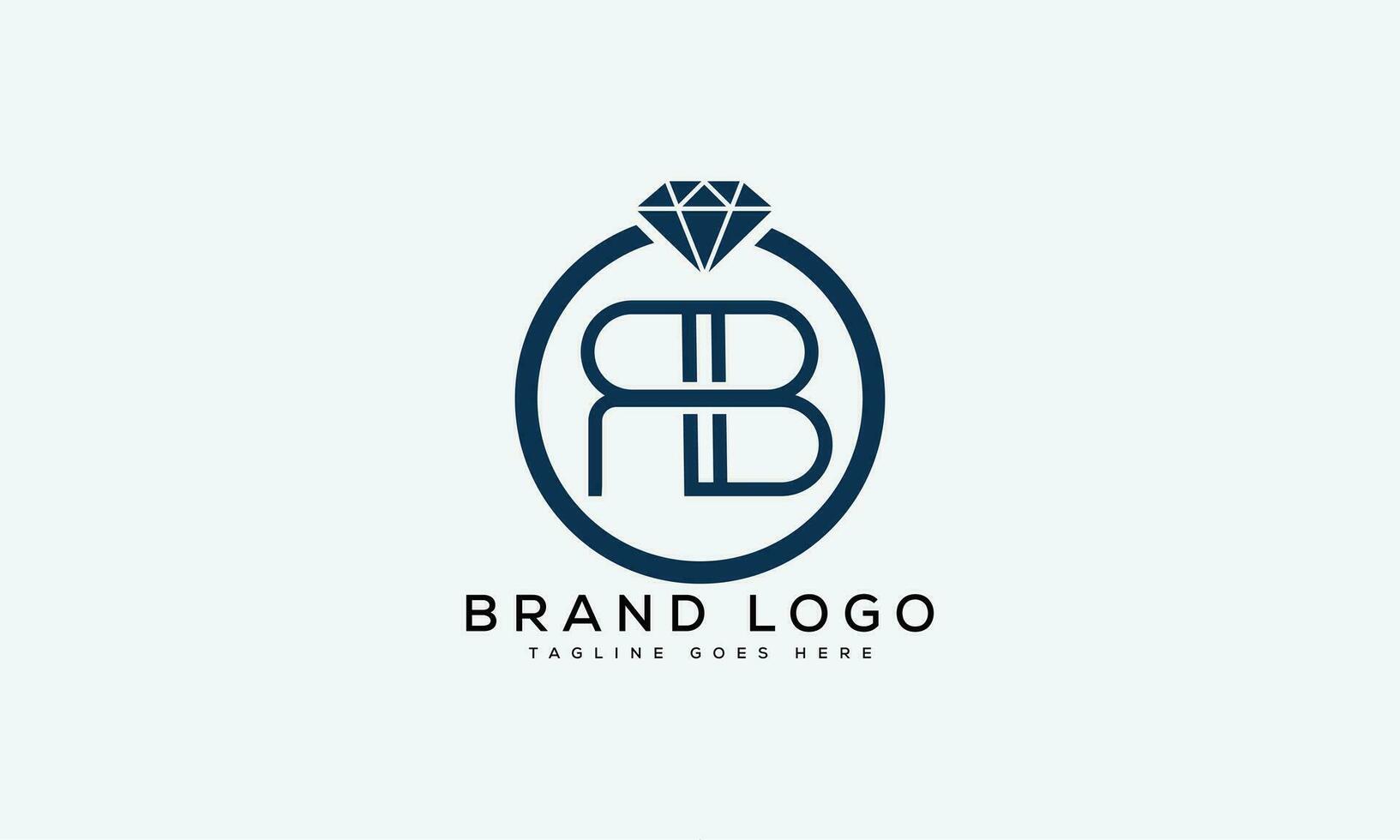 letter RB logo design vector template design for brand.