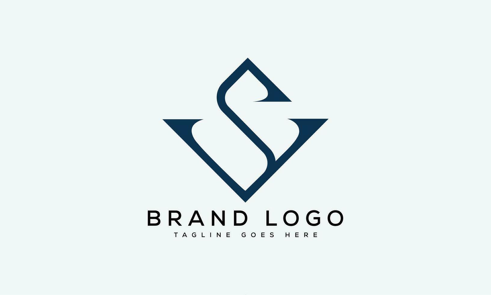 letter SV logo design vector template design for brand.