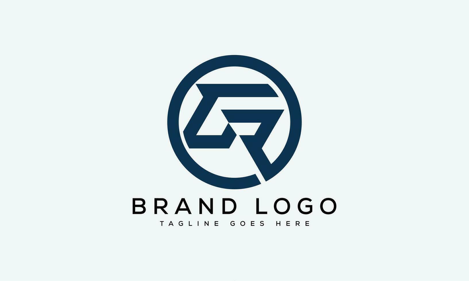 letter GR logo design vector template design for brand.