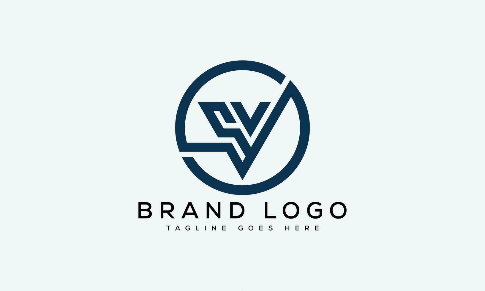 letter SV logo design vector template design for brand.