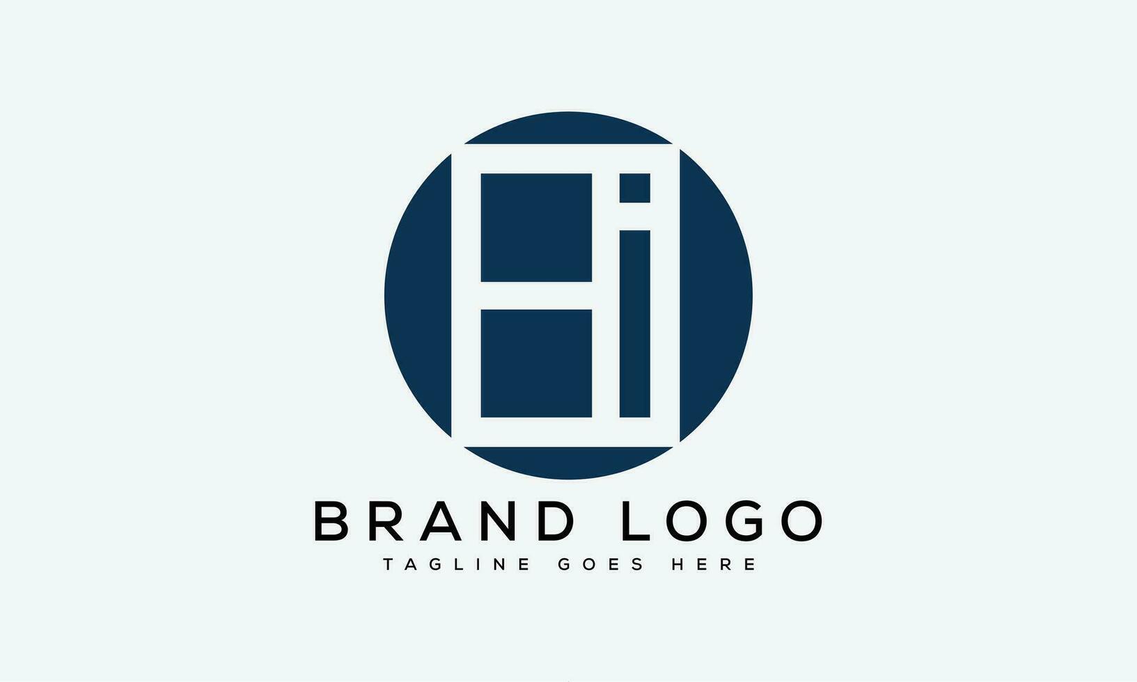 letter BI logo design vector template design for brand.