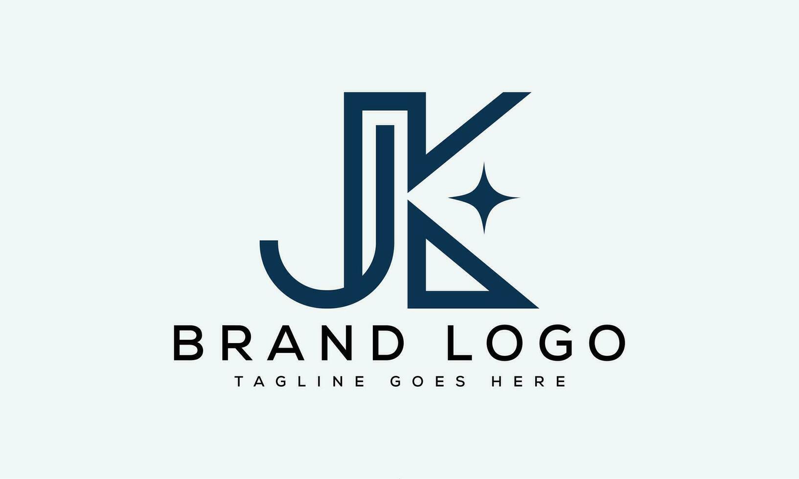 letter JK logo design vector template design for brand.