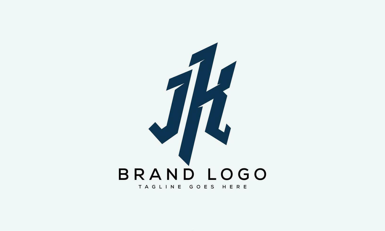 letter JK logo design vector template design for brand.