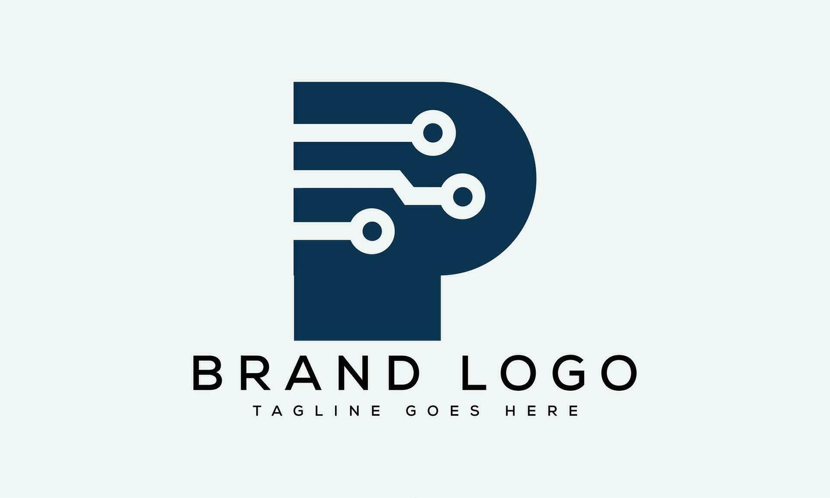 letter P logo design vector template design for brand.