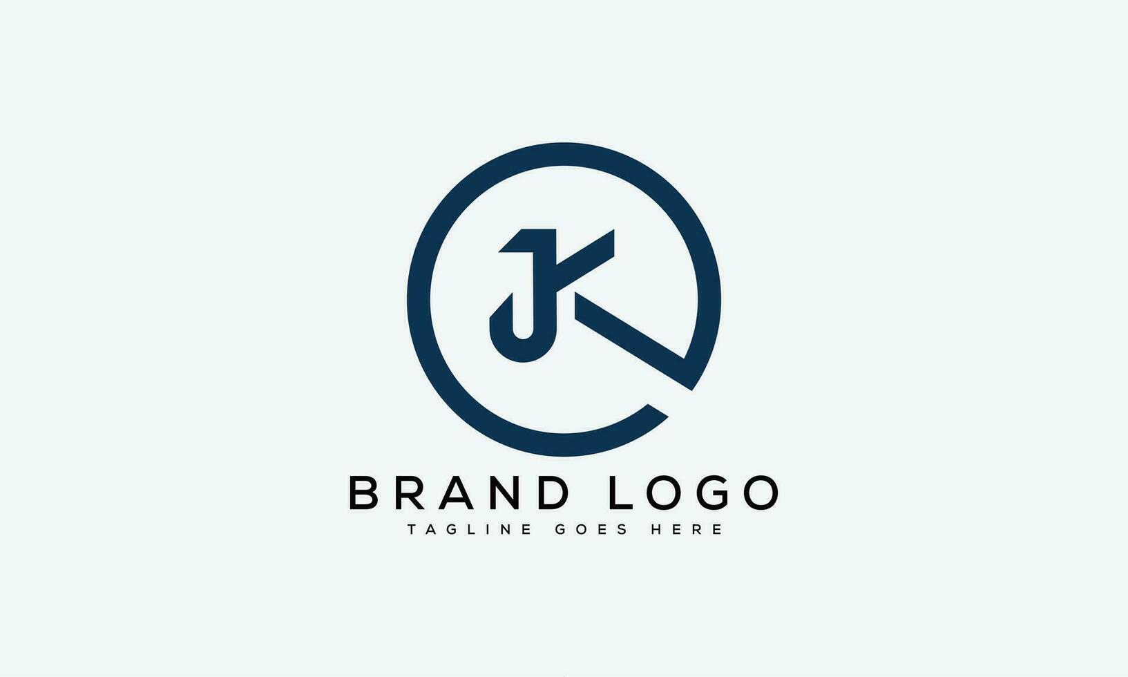 letter JK logo design vector template design for brand.