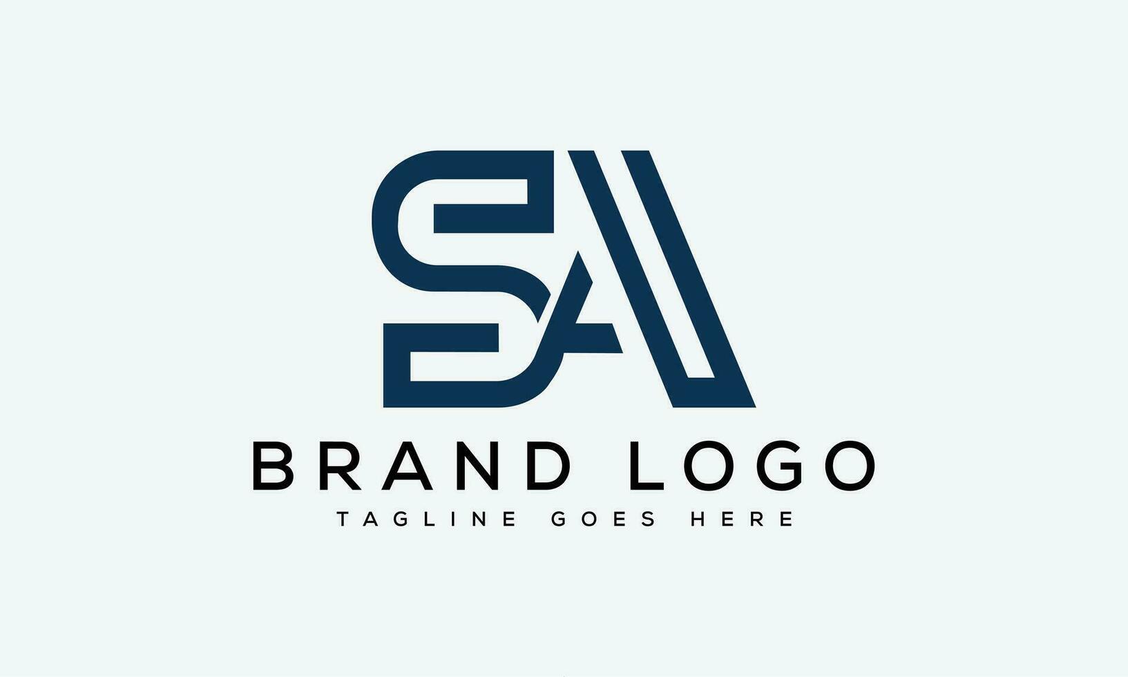letter SA logo design vector template design for brand.