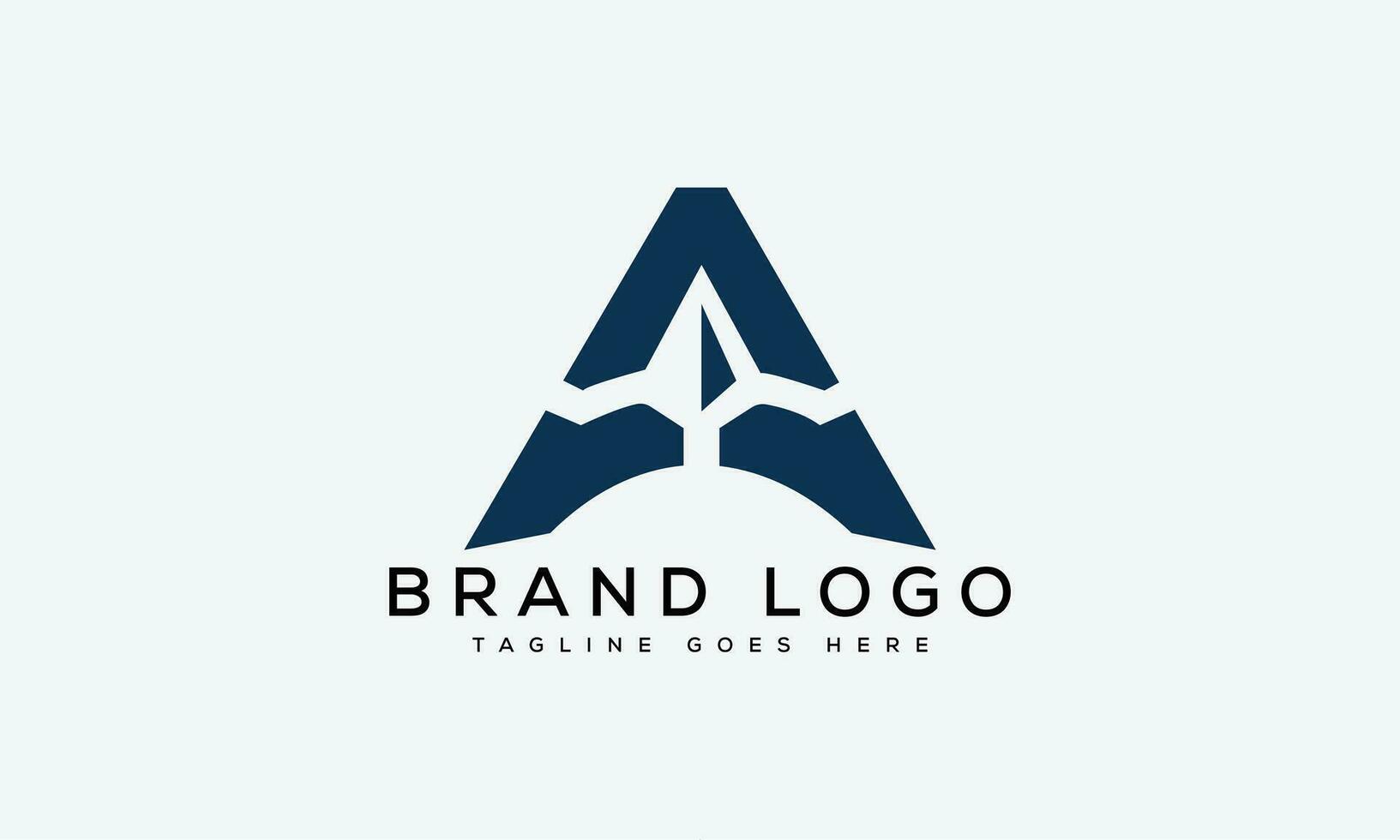 letter A logo design vector template design for brand.