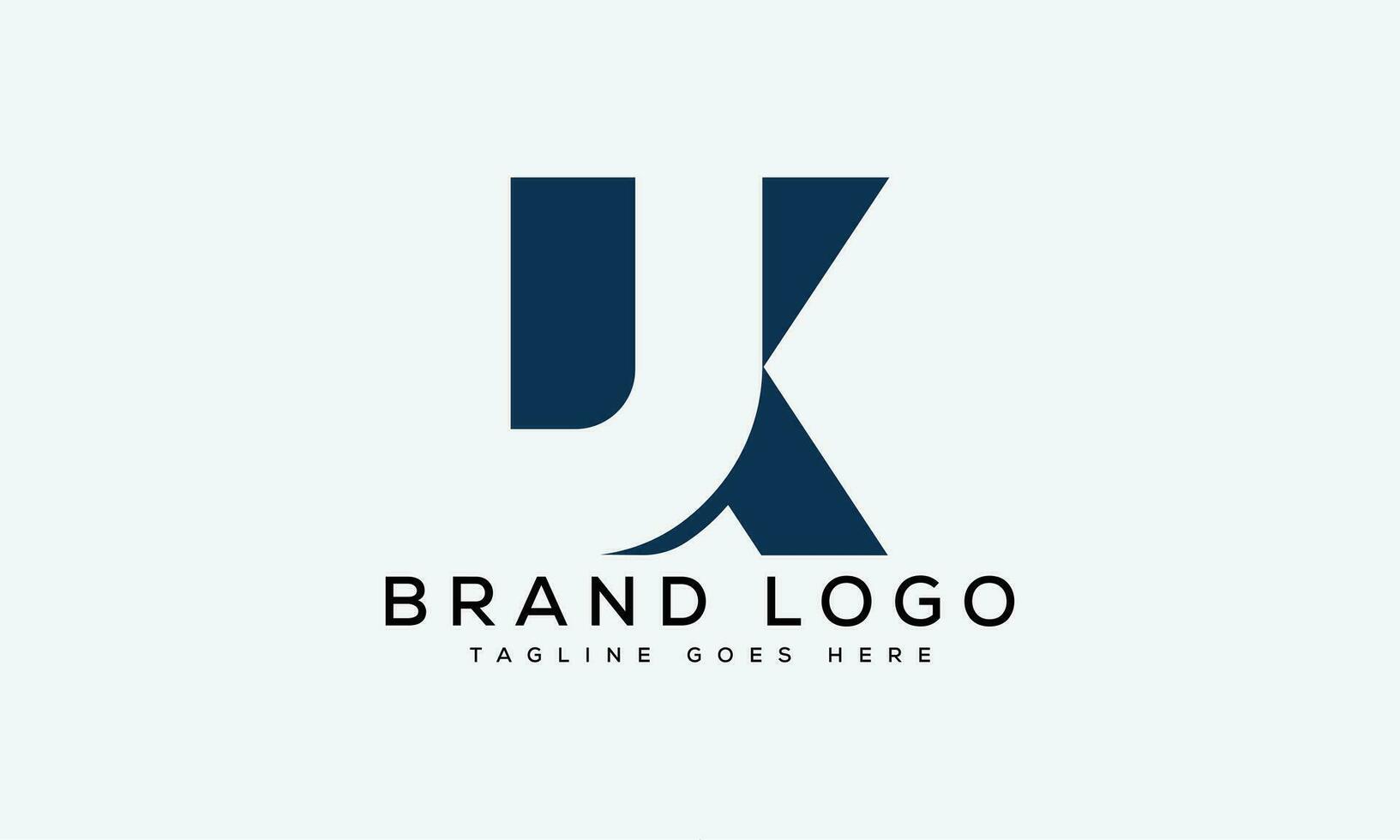 letter JK logo design vector template design for brand.