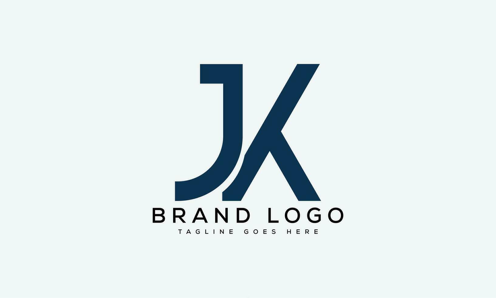 letter JK logo design vector template design for brand.