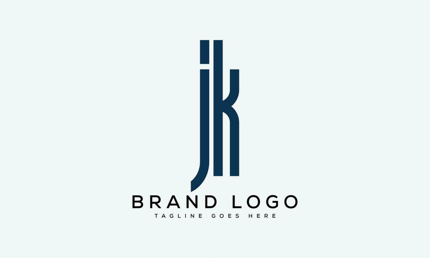 letter JK logo design vector template design for brand.