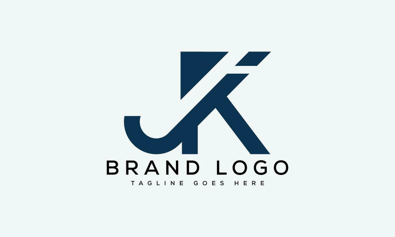letter JK logo design vector template design for brand.