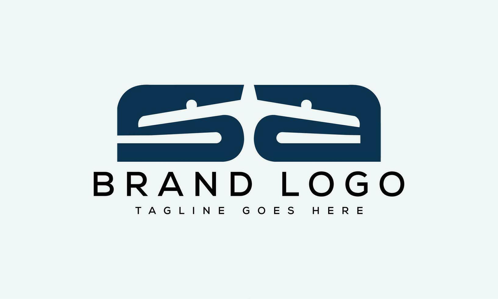 letter SA logo design vector template design for brand.