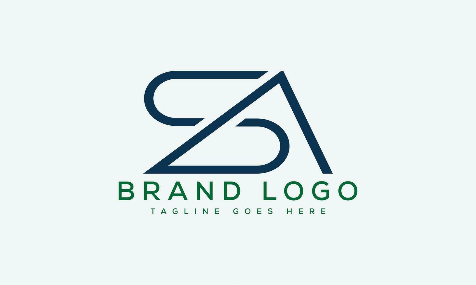 letter SA logo design vector template design for brand.