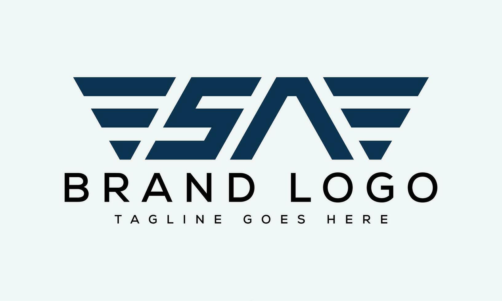 letter SA logo design vector template design for brand.