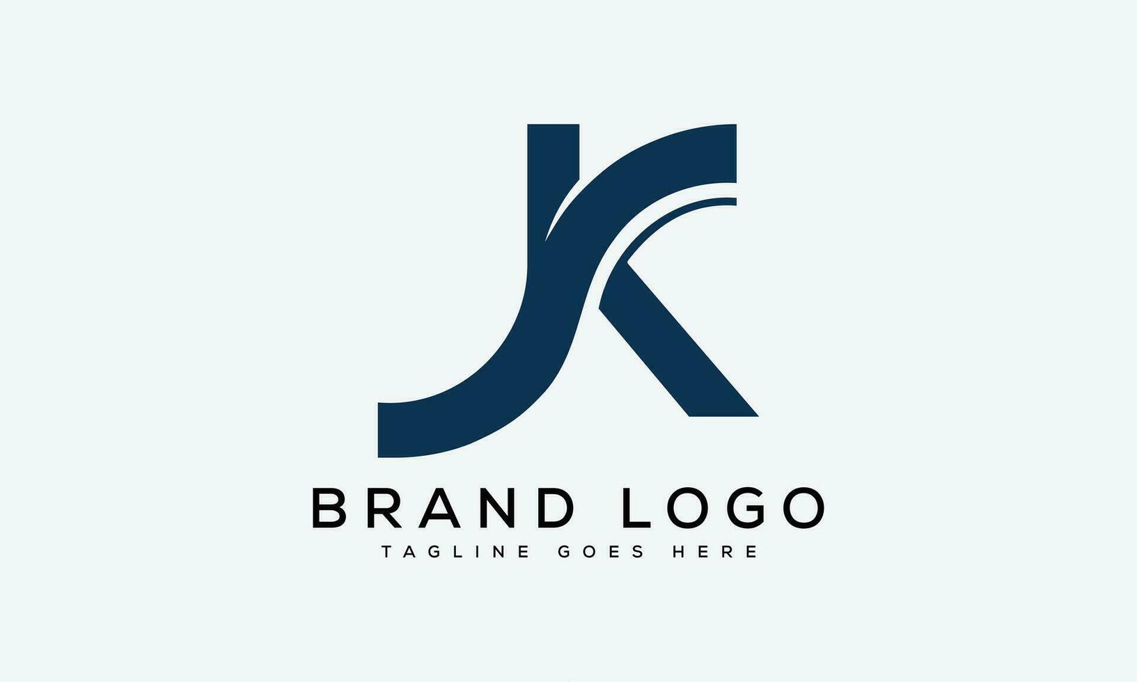letter JK logo design vector template design for brand.