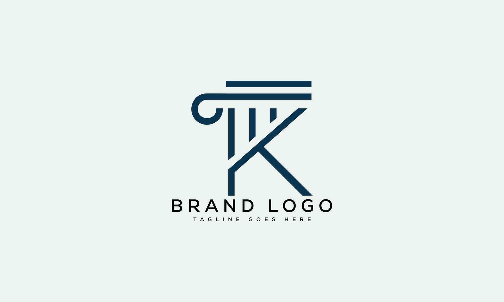 letter K logo design vector template design for brand.