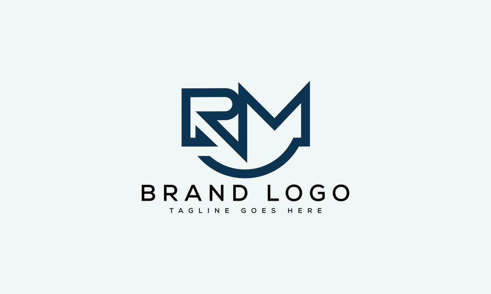letter RM logo design vector template design for brand.