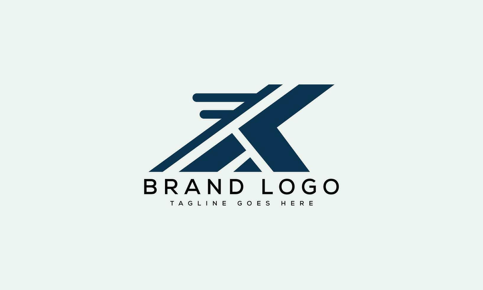 letter K logo design vector template design for brand.
