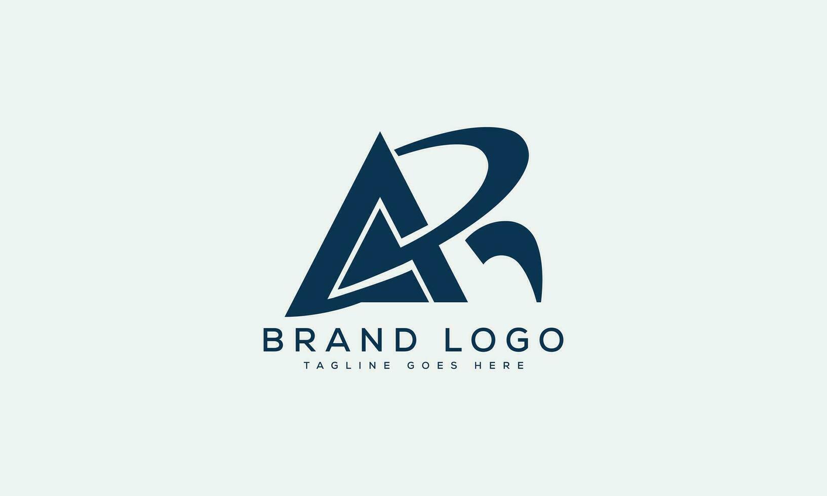 letter AR logo design vector template design for brand.