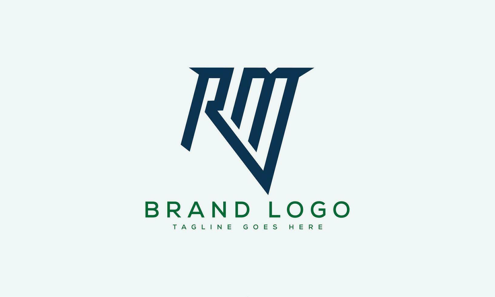 letter RM logo design vector template design for brand.