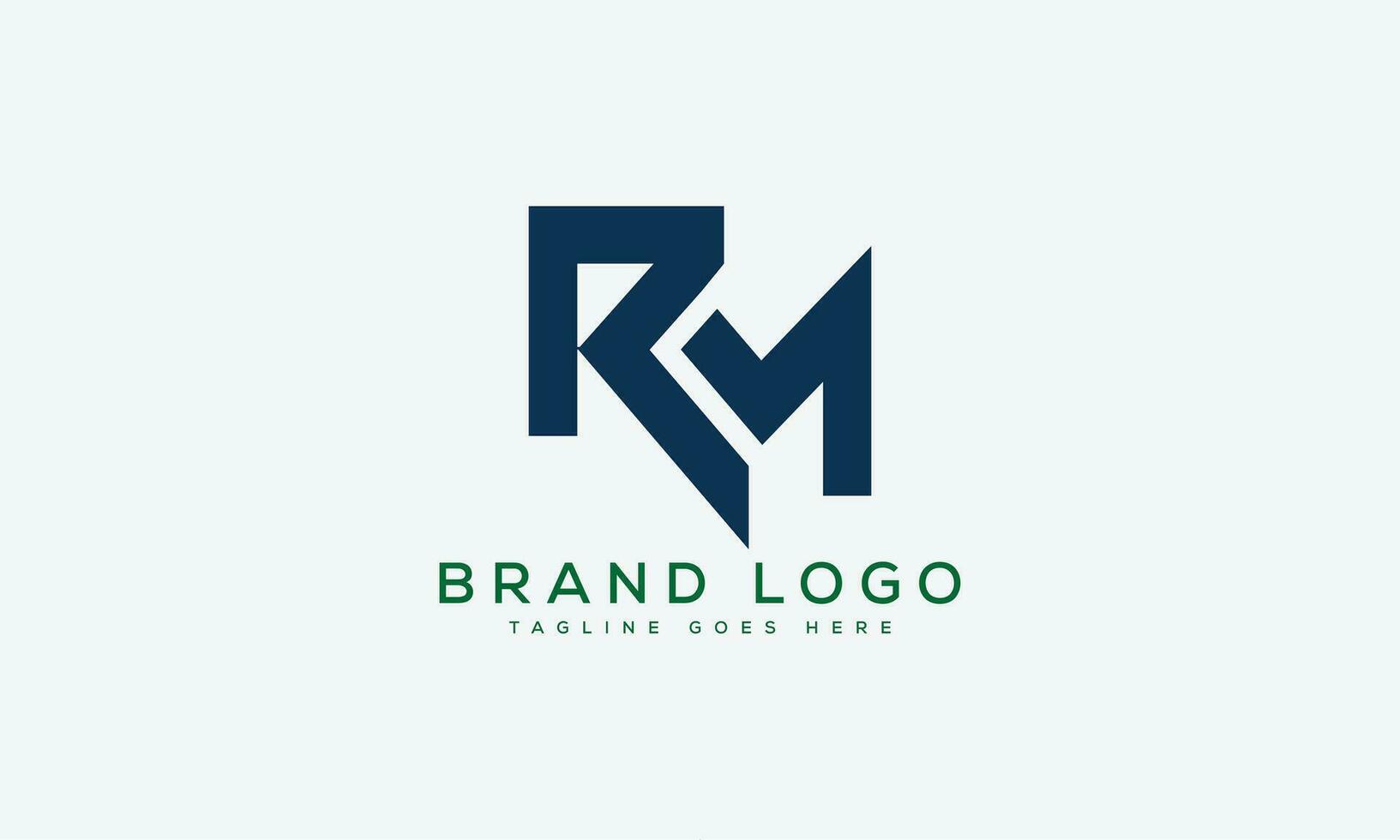 letter RM logo design vector template design for brand.