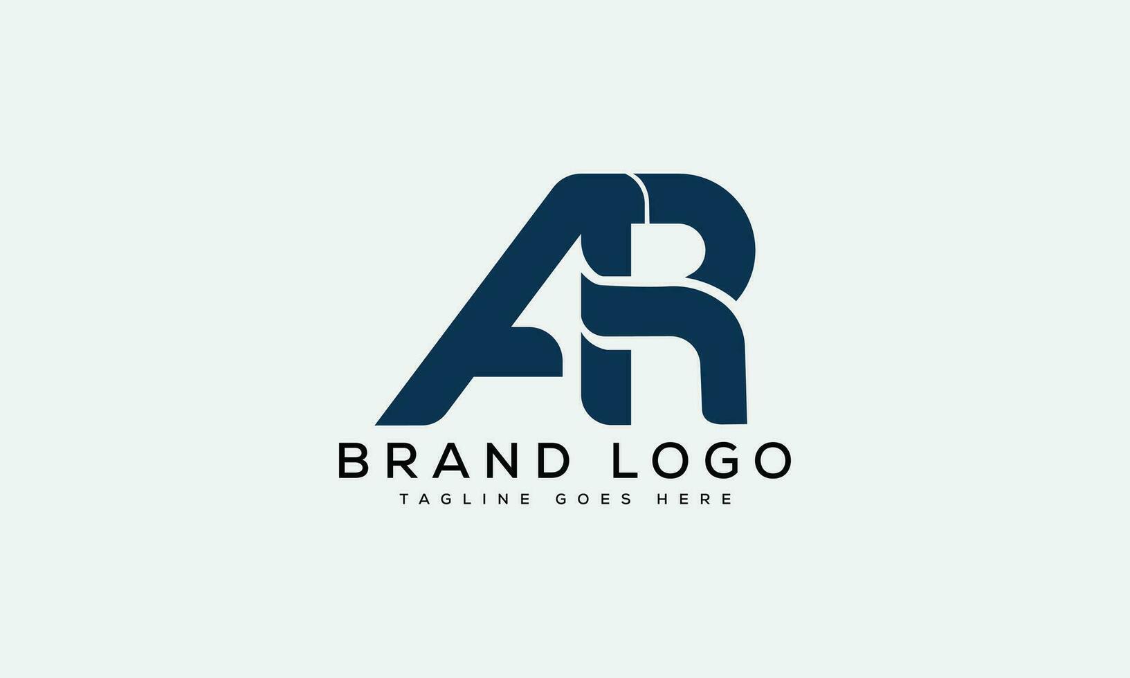 letter AR logo design vector template design for brand.