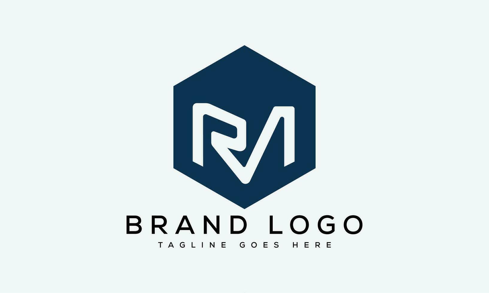 letter RM logo design vector template design for brand.