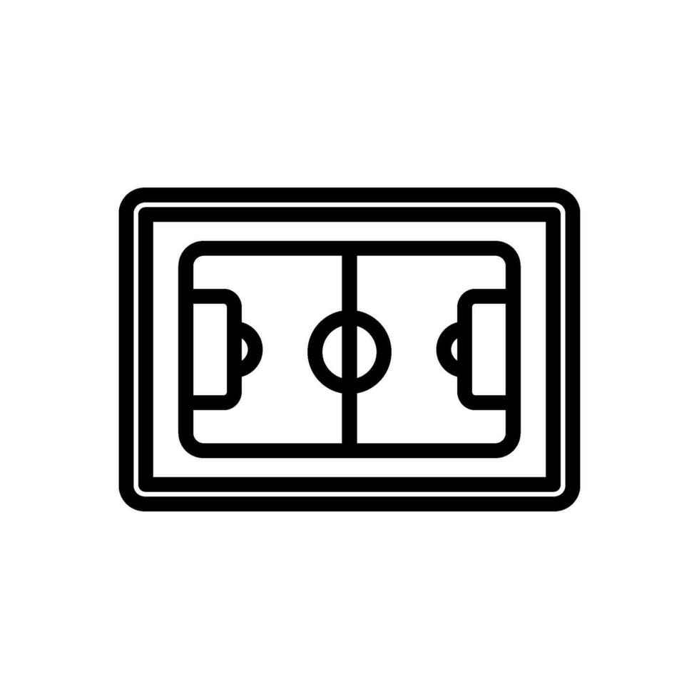 soccer field icon vector in line style