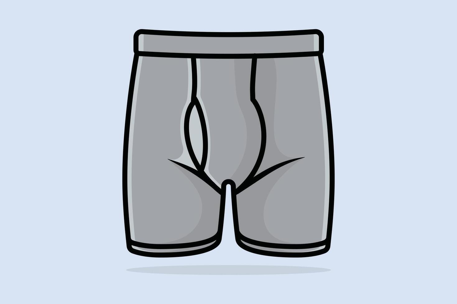 Boys Comfortable Underwear Short vector illustration. Sports and