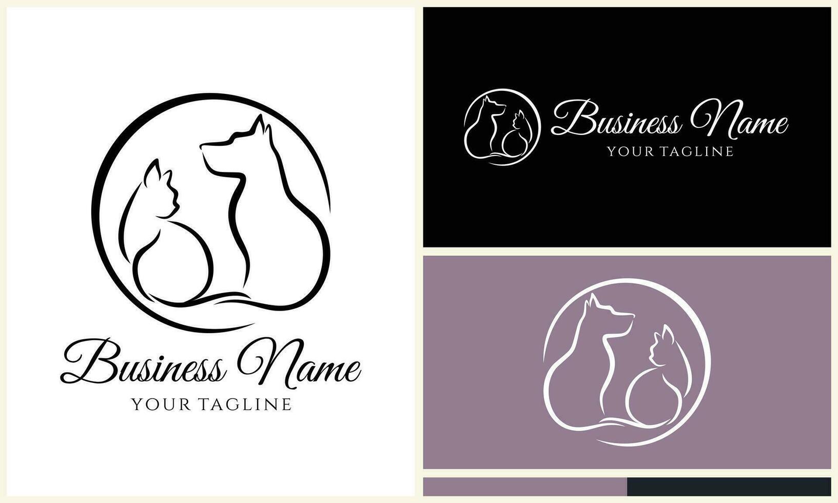animal clinic hospital logo template vector