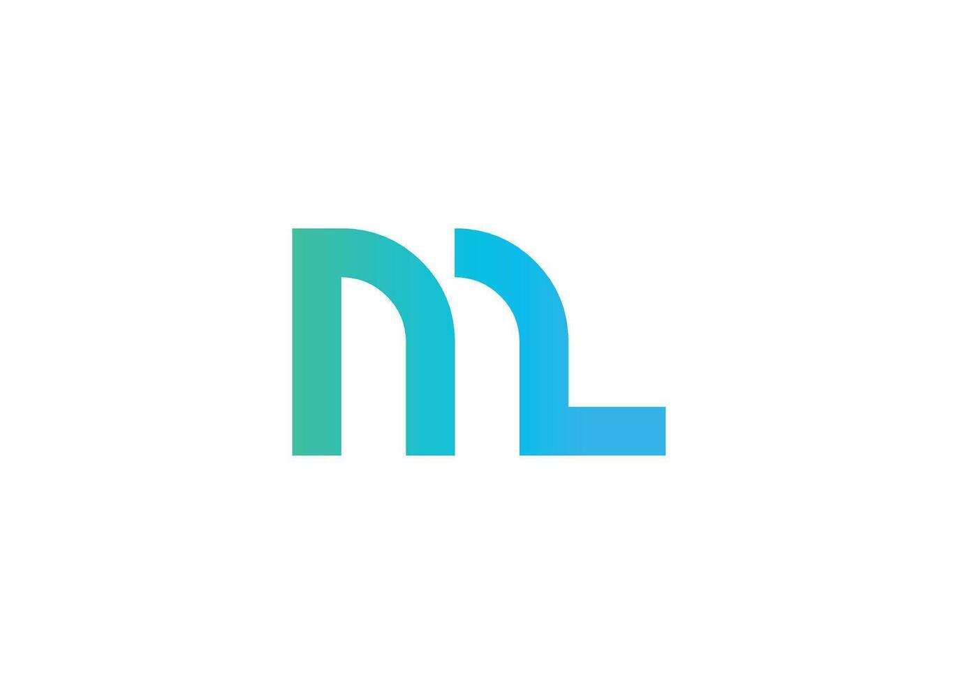 Modern letter M L logo design vector template