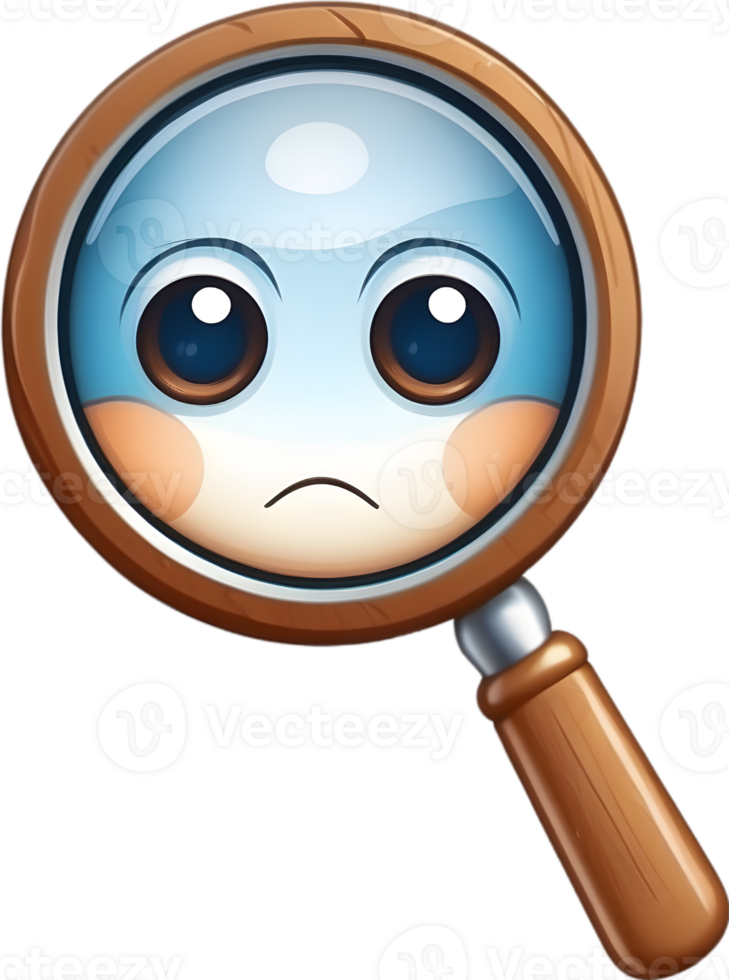 AI generated magnifying glass clipart ai generative png