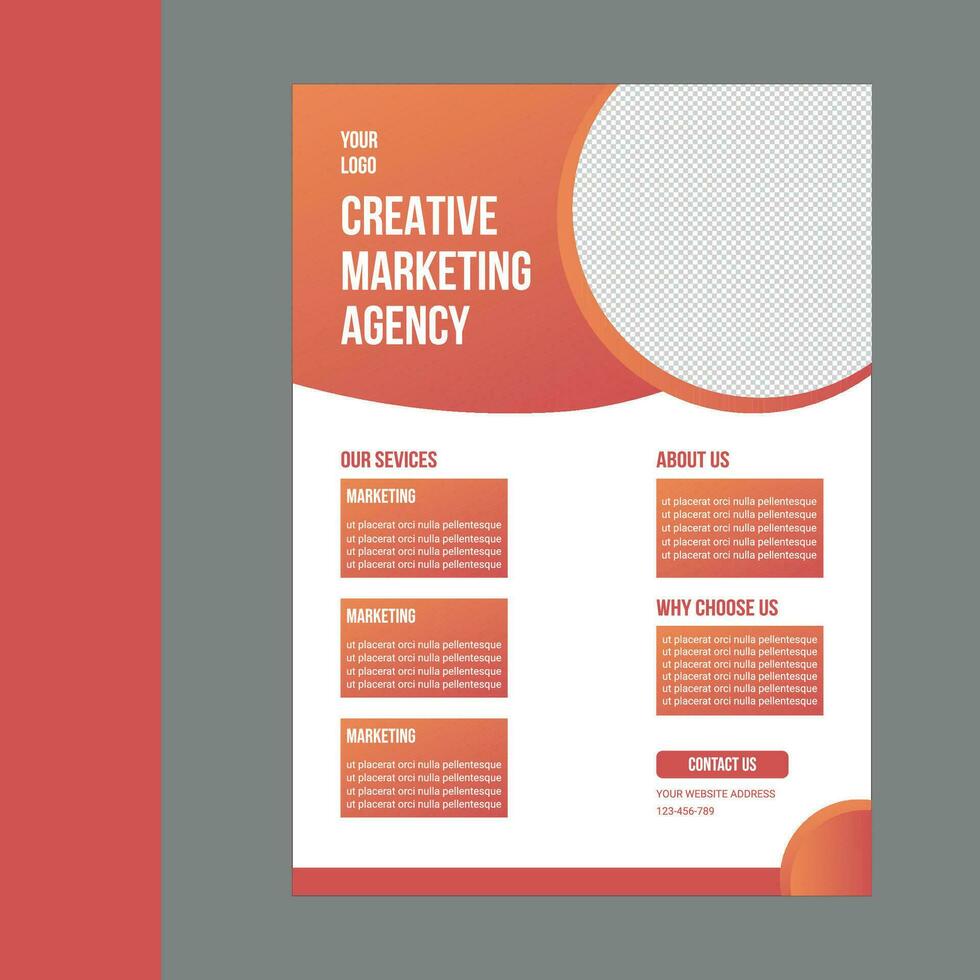 Editable Flyer Template vector