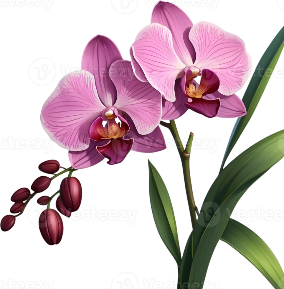 AI generated Thai Orchid Icon png