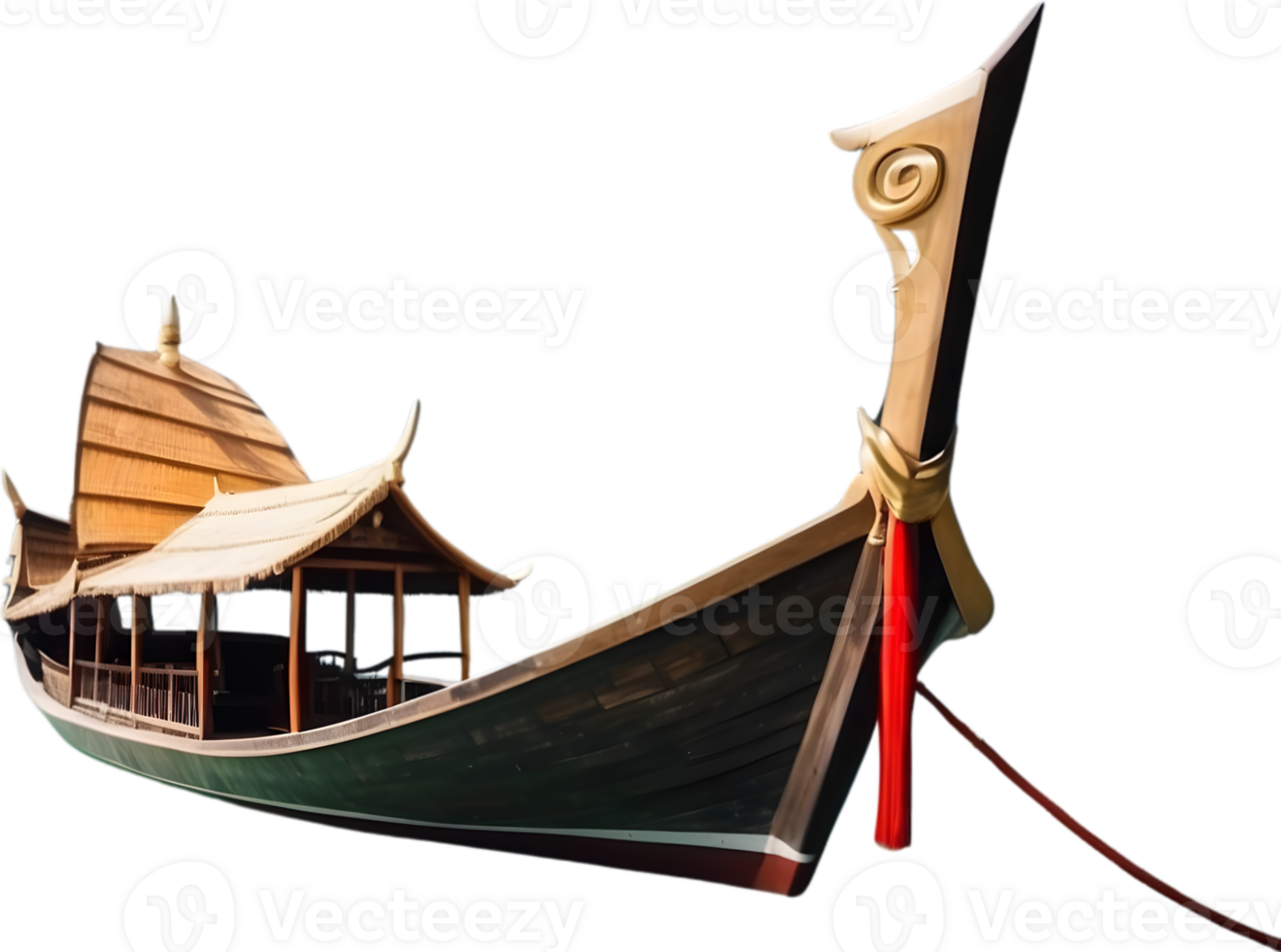 AI generated Thai Boat Style png