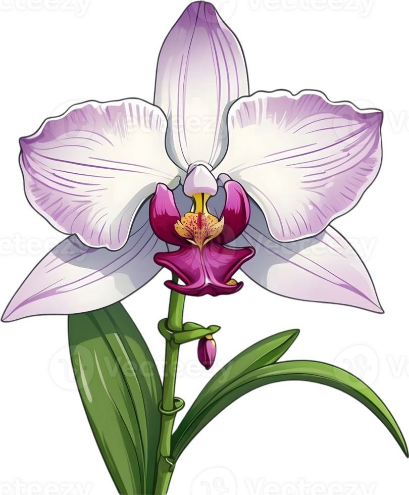 AI generated Thai Orchid Icon png
