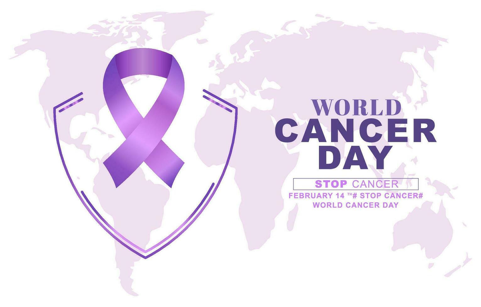 fondo del día mundial del cáncer vector