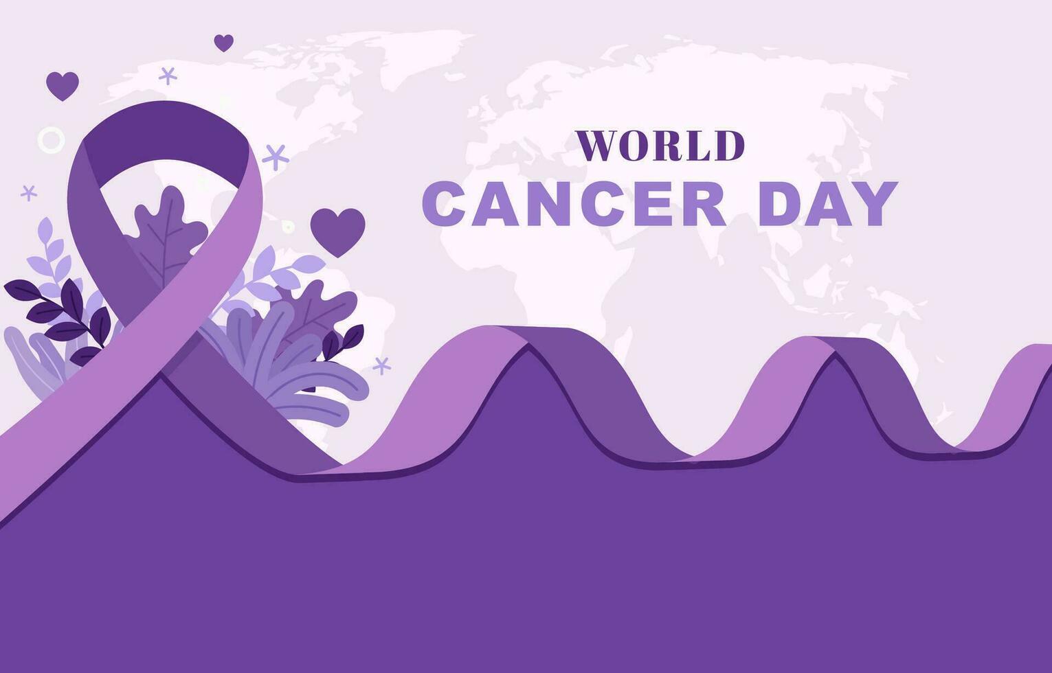 world cancer day background vector