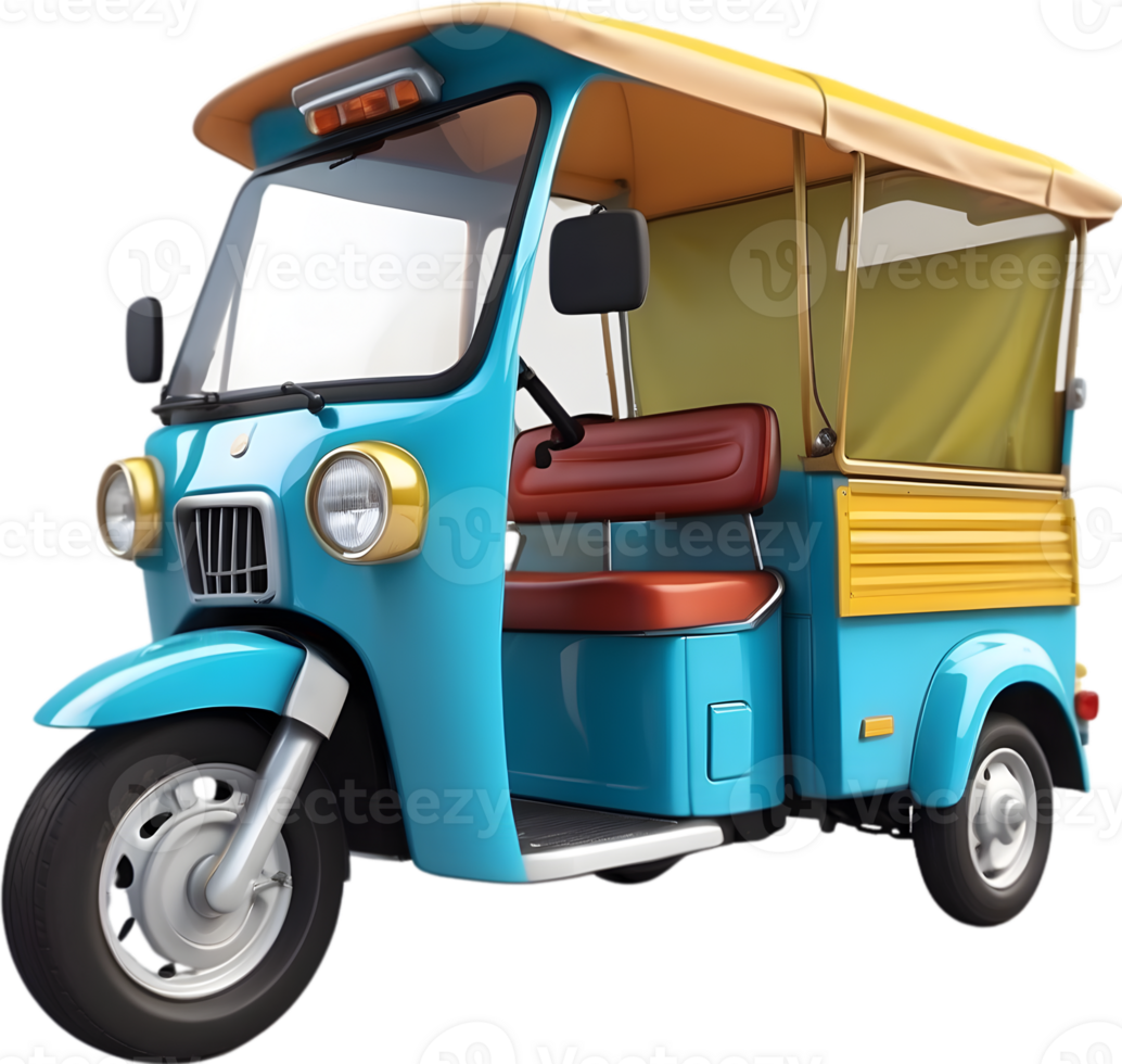 AI generated a tuk tuk is shown in this image png