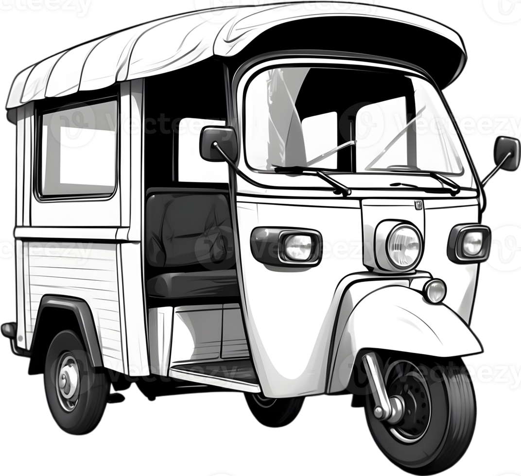 AI generated a tuk tuk is shown in this image png