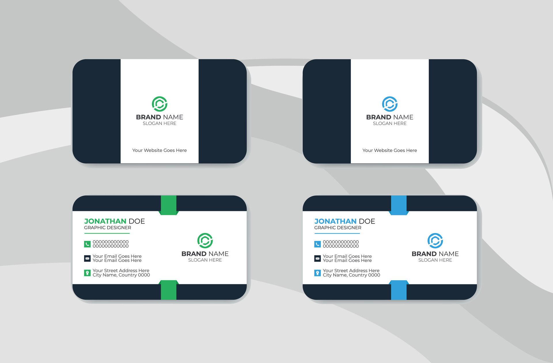 modern visiting card vector template 35093198 Vector Art at Vecteezy