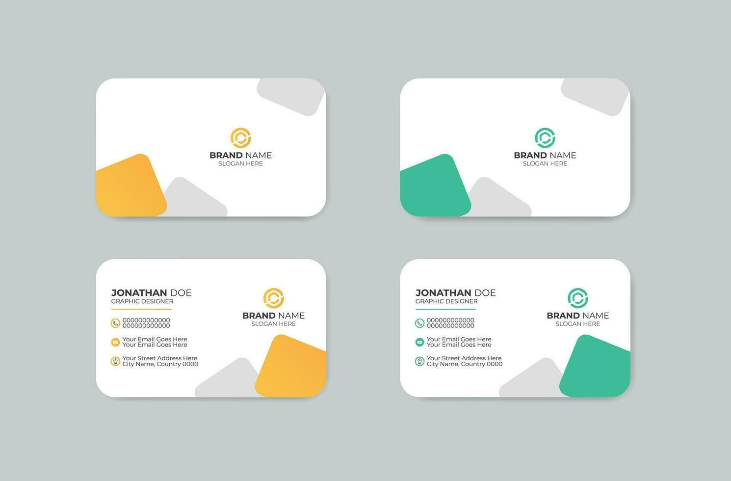 modern visiting card vector template