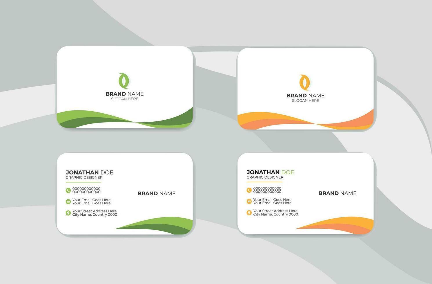 modern visiting card vector template