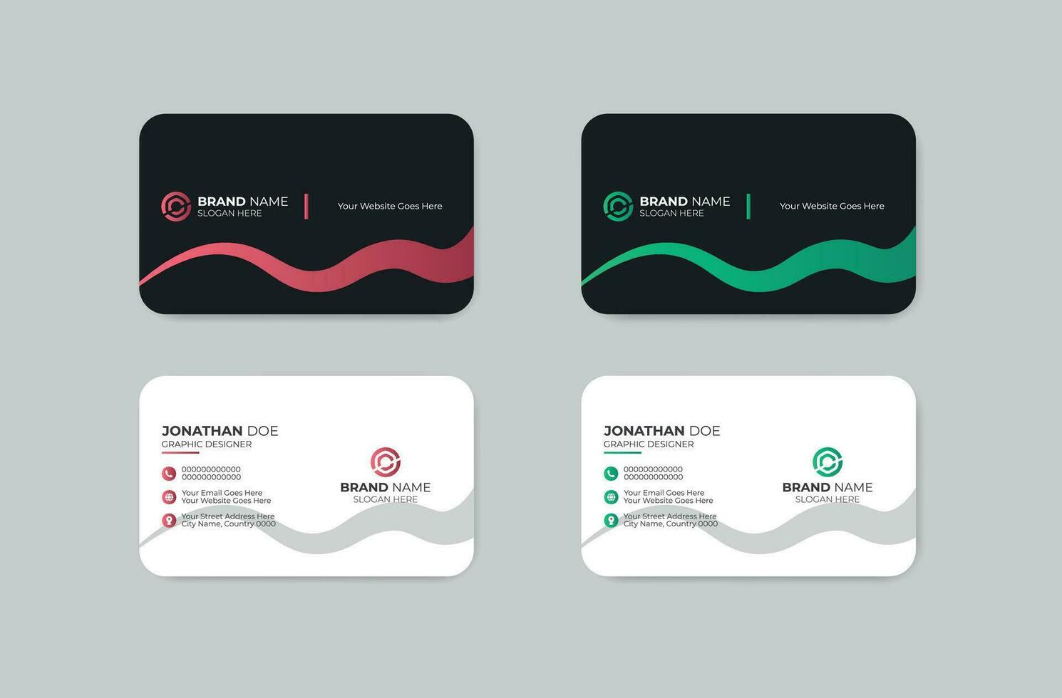 Creative Business Card Design Template vector