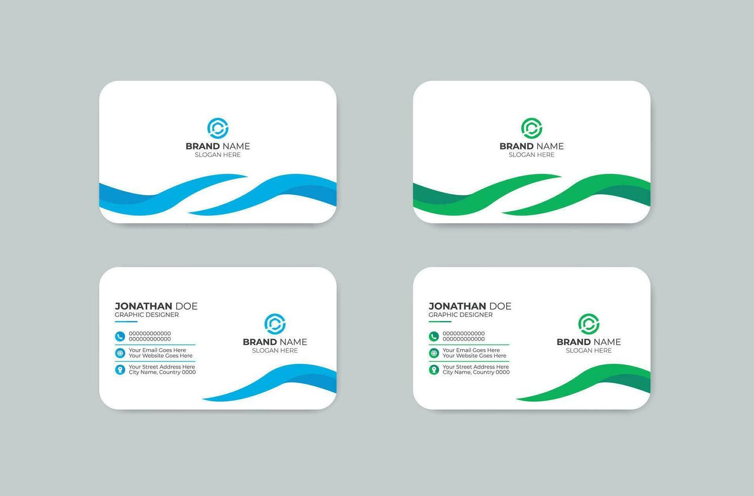 modern business card design template vector