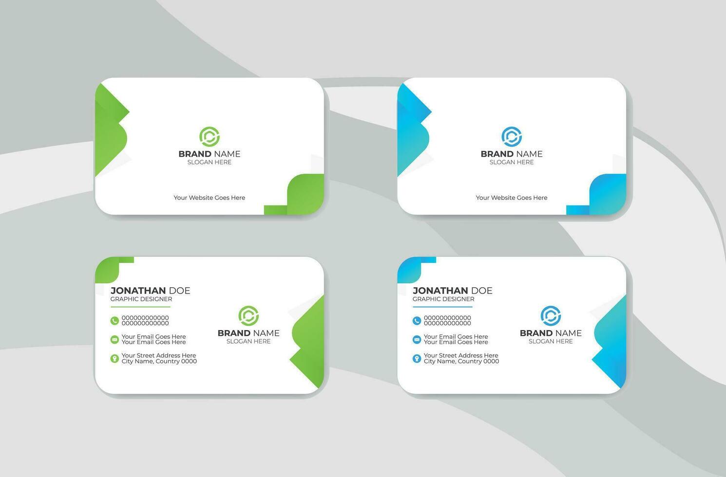 modern business card design template vector